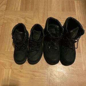 Timberland field boots (black)- sizes 13.5 and 4 For boys